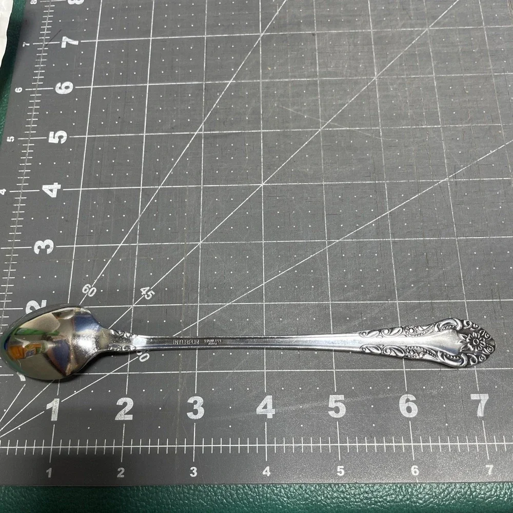 Interpur Floral Stainless Set Of 4 Spoons Made‎ In Korea